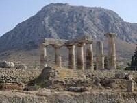 Corinthe, vestige du temple d'Apollon