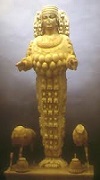 Artémis - sculpture en or