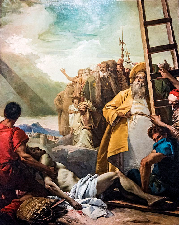 Jésus cloué à la croix