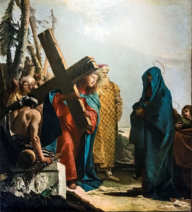 Jésus rencontre sa mère