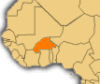 carte localisant le Burkina
