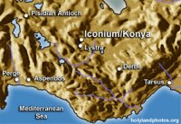 localisation géographique d'Iconium