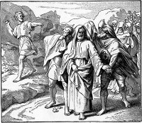 David fuit Jérusalem à cause d'Absalom