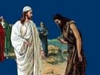 JeanBaptiste s'inclinant devant Jésus